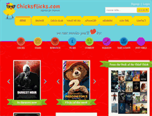 Tablet Screenshot of chicksflicks.com